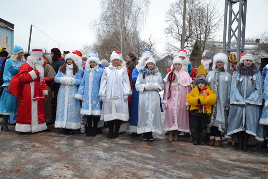 Дубровно, дубровенский, шествие Дедов Морозов