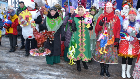 Дубровно, дубровенский, шествие Дедов Морозов