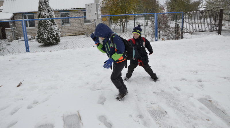 Дубровно, дубровенский, снег, осень