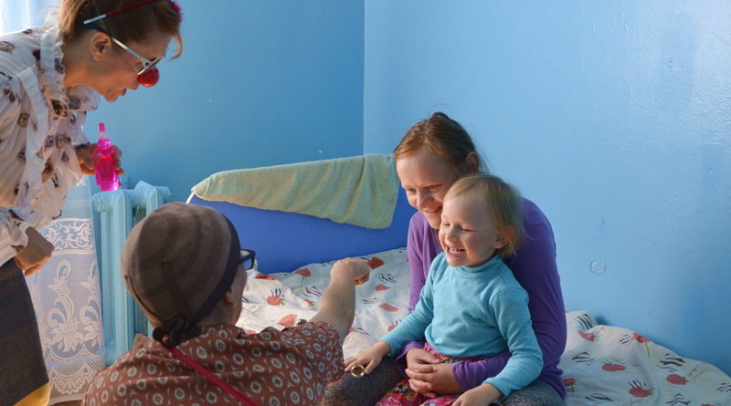Дубровно, дубровенский, клоунотерапия, дети, больница, иностранцы