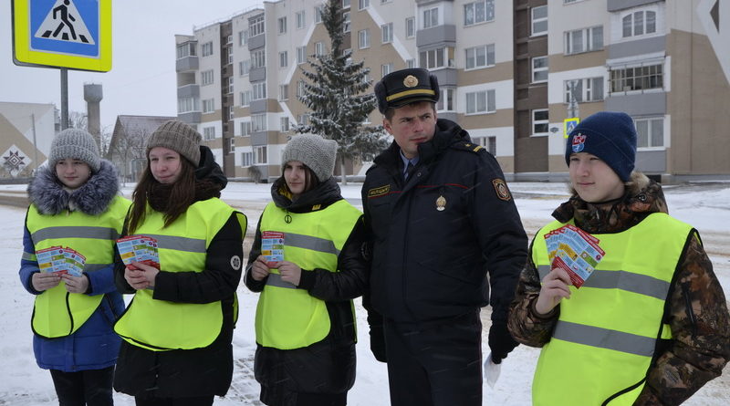 Дубровно,ГАИ, дети безопасность, ПДД, акция