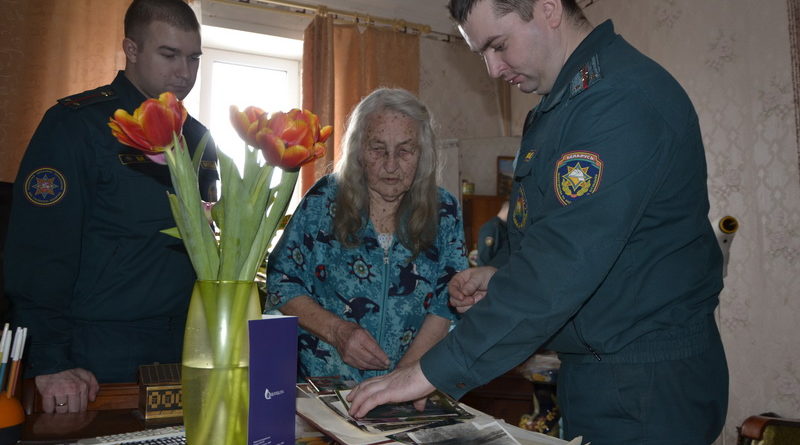 Дубровно, МЧС, весна, ветеран, поздравление