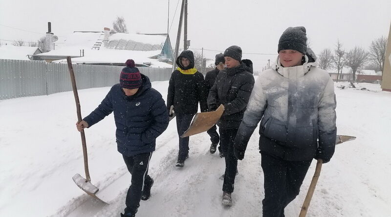 Дубровно, снег, инициатива