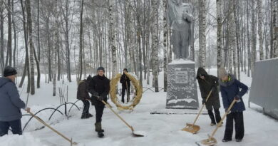 Снег, Дуброно,Осинторф, волонтеры