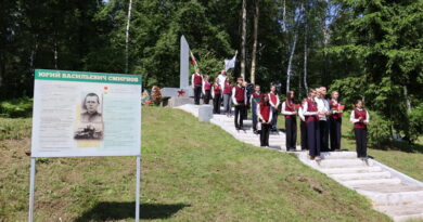 На Дубровенщине реконструировали блиндаж в д.Шалашино На Дубровенщине реконструировали блиндаж в д.Шалашино