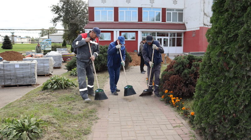 Дубровно, субботник, благоустройство